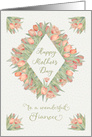 Happy Mother’s Day to a Wonderful Fiancee Pretty Peach Tulips card