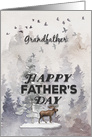 Happy Father’s Day to Grandfather Woodland Scene with Moose card