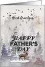 Happy Father’s Day to Great Grandson Moose and Trees Woodland Scene card