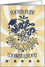 Congratulations Graduate to Goddaughter Whimsical Word Art card