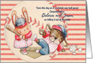 Baseball Wedding Congratulations card