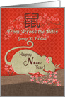 Chinese New Year Year of the Rat From Across the Miles card