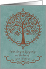 Sympathy for Loss of Father Beautiful Tree of Life card