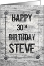 steve 30 birthday card