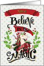 Merry Christmas to Niece Magical Holiday Unicorn card