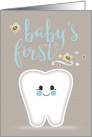 Congratulations on Baby’s First Tooth Big Tooth and Bumblebees card