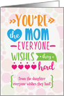 Happy Mother’s Day to Mom From Daughter Humorous Word Art card