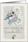 Happy Mother’s Day to Grandmother Pretty Bird with Dahlias card