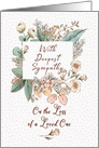 With Deepest Sympathy on the Loss of a Loved One Floral Frame card