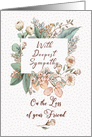 With Deepest Sympathy on the Loss of Friend Floral Frame card