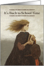 Back to School During Covid 19 Situation Vintage Painting card