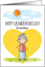 Happy Grandparents Day to Grandma with Sunny Day Scene card