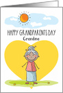 Happy Grandparents Day to Grandma African American Woman Sunny Scene card