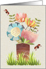 Lida flowers card
