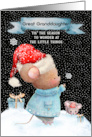 Great Granddaughter Merry Christmas Cute Mice in the Snow card