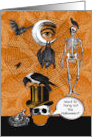 Halloween Party Invitation at a Safe Distance Vintage Halloween Images card