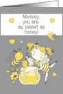 To Mommy Happy Mother’s Day to Mom from Daughter Cute Girl with Bees card