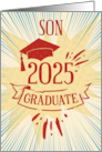 Son Graduation 2024 Congratulations Colorful Word Art card