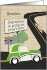 Grandson Congratulations on Getting Driver’s License Road Scene card