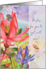 Get Well Wishes Beautiful Flower Garden card