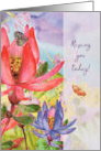 Missing You Today Beautiful Flower Garden card