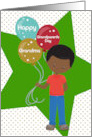 Grandma Happy Grandparents Day African American Boy card