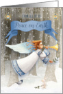 From All of Us Christmas Peace on Earth Beautiful Angel card