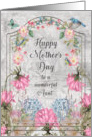 Aunt Mother’s Day Beautiful and Colorful Flower Garden card