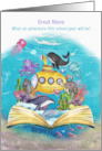 Great Niece Back to School Ocean Scene card