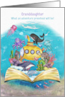 Granddaughter Preschool Back to School Whimsical Ocean Scene card