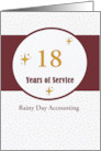 Employee Anniversary Custom Years of Service Custom Business Name card