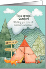 For Anyone Summer Camp Wishes of Fun Camping Scene card