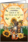 To Camper Summer Camp Thinking of You Camping Gear and Flowers card