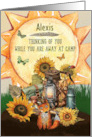 Alexis Custom Name Summer Camp Thinking of You Camping Gear card