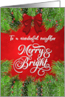 Neighbor Merry and Bright Christmas Greetings card