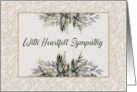 Sympathy For Loss of Anyone Soft and Feminine Floral Sprays card