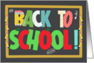 Back to School Fun School Patterns card