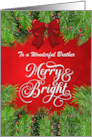 Brother Merry and Bright Christmas Greetings card