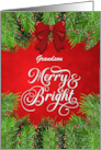 Grandson Merry and Bright Christmas Greetings card