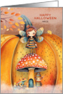 Niece Halloween Little Fairy with Friends card