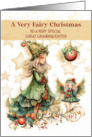 Great Granddaughter Fairy Christmas Greetings card