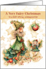 Goddaughter Fairy Christmas Greetings card