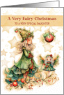 Daughter Fairy Christmas Greetings card