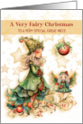 Great Niece Fairy Christmas Greetings card
