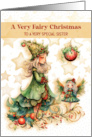 Sister Fairy Christmas Greetings card