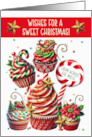 From Across the Miles Christmas Sweet Christmas Cupcakes card