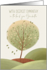 Loss of Grandmother Sympathy Lone Tree on a Hill card