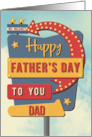 Dad Father’s Day Retro Roadside Motel Sign card