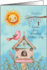 Daughter Mother’s Day Boho Birds and Sun card