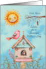 Great Niece Mother’s Day Boho Birds and Sun card